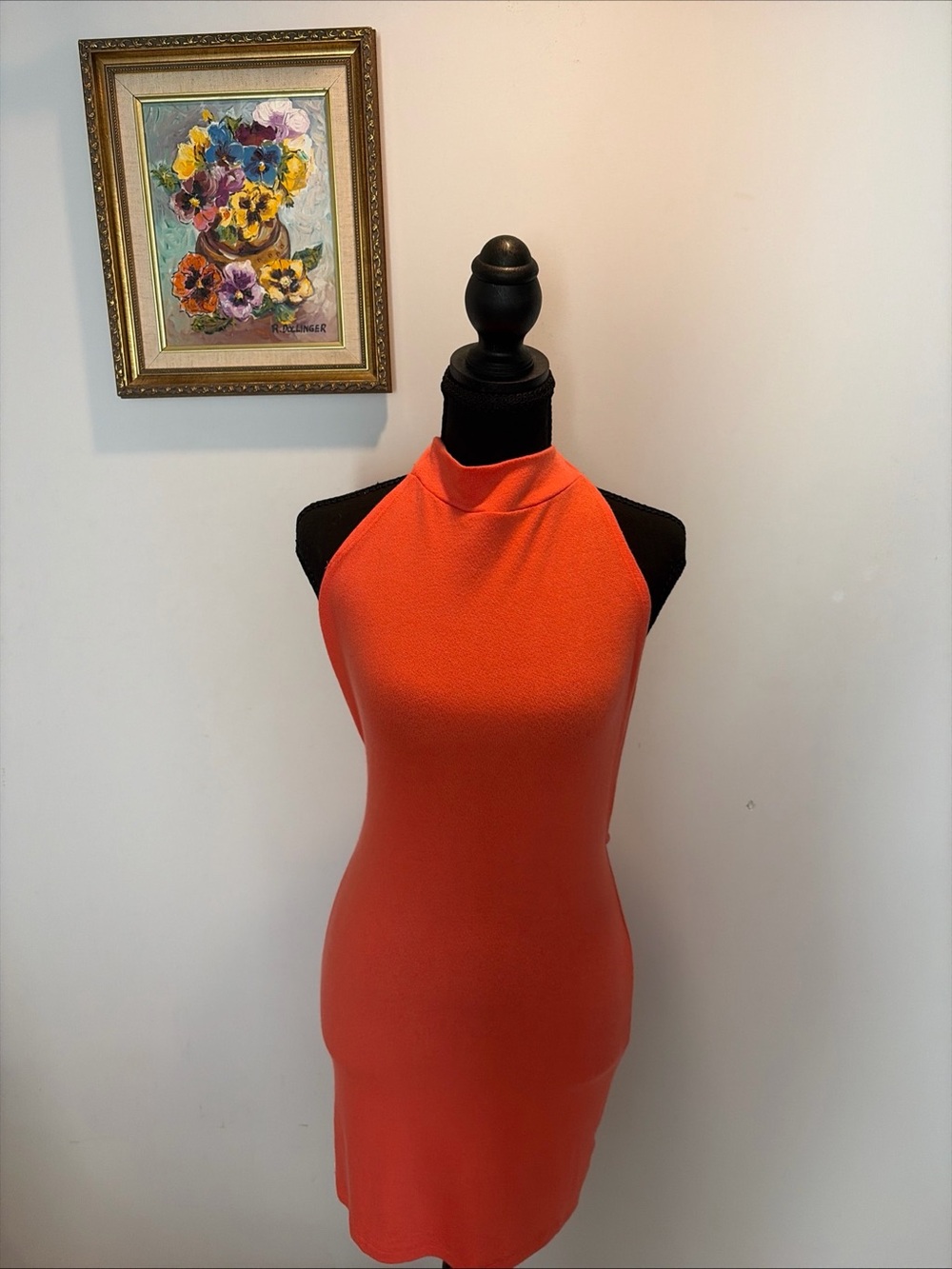 Lna Tie back Halter Dress Summer Spring  Vacation Club wear Resort Backless